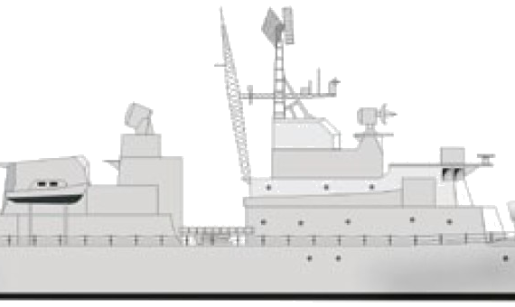 Корабль Россия - Krivak [Frigate] - чертежи, габариты, рисунки